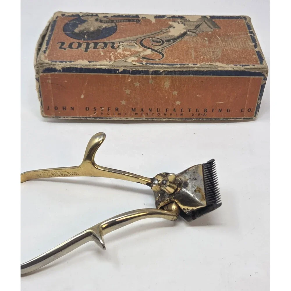 Vintage (GERMANY)  Hand  Held  Manual  Hair Beard Clipper Trimmer Barber Shaver.
